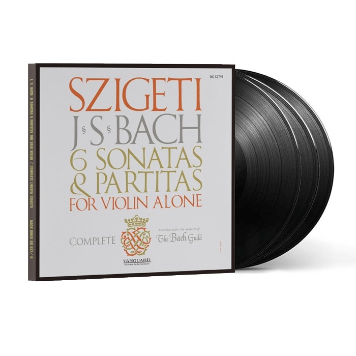 (주)사운드룩, Joseph Szigeti(요제프 시게티) -  바흐: 무반주 바이올린을 위한 소나타와 파르티타 전곡집  [3LP]